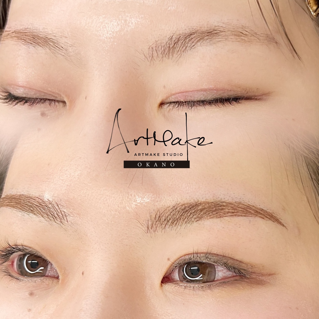 アートメイクスタジオ眉アートメイク症例画像｜MIX技法｜ゆるアーチ眉