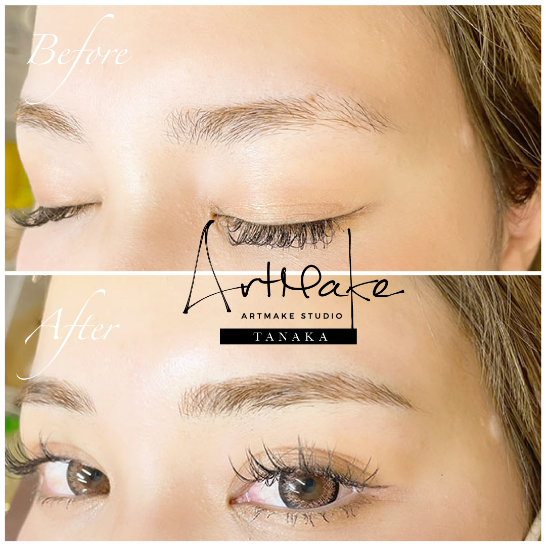 アートメイクスタジオ眉アートメイク症例画像｜毛並み技法｜平行眉