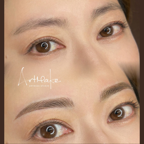 アートメイクスタジオ眉アートメイク症例画像｜MIX｜ストレートアーチ